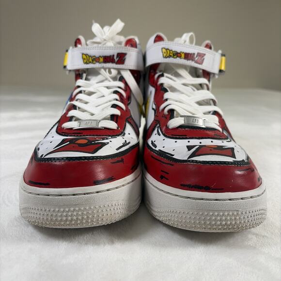 Nike Dragon Ball Z Goku Custom Hand Painted Air Force 1 Mid Men\'s US 12 Charity main image 7